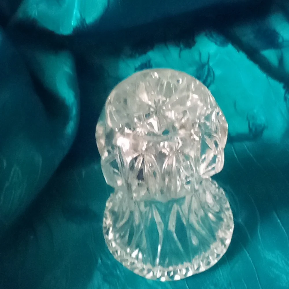 Cute little cut glass tooth pick holder